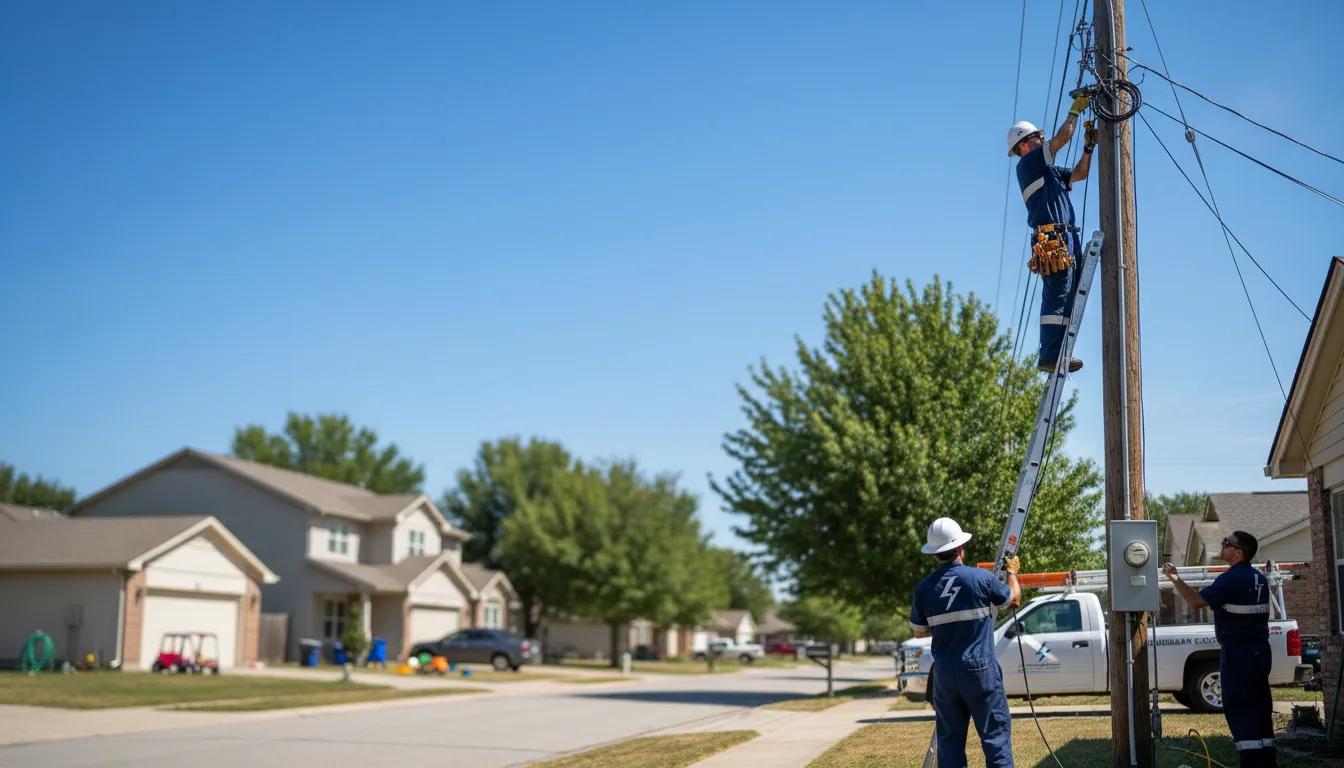 Residential electrician providing installation services in Columbiana, OH